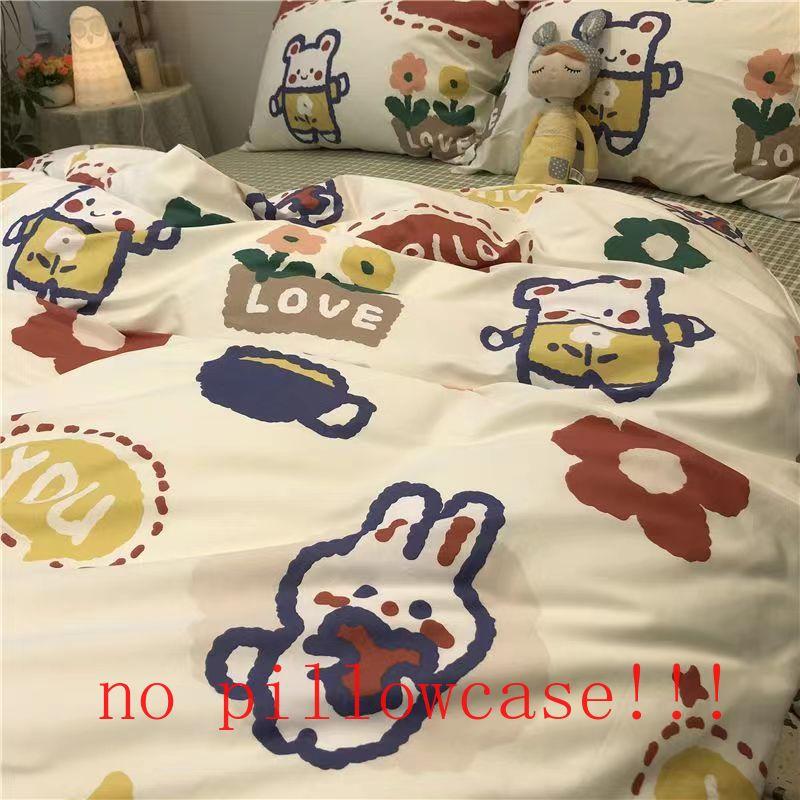 Cartoon Duvet Cover Household Dormitory Bedclothes Luxury King Queen Size Fashion Washable Home Textile Bedding Skin-friendly