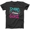 Klavier Madchen Pianistin Musik Noten Geschenk T-Shirt TiuH1 Herren Damen Sweatshirt Hoodie Langarm Geschenk Schwarz