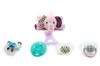 NISSI JIREH Pacifier Pink Months T-Rex & 5-in-1 Holder, Elephant, 0-3