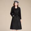 Women's Leisure Long Woolen Coat with Loose Fit, Perfect for Autumn and Winter