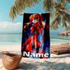 Personalized customized proof beach towel with Asuka Langley Soryu  pattern - soft, absorbent, quick-drying, perfect swimming, camping&bathing