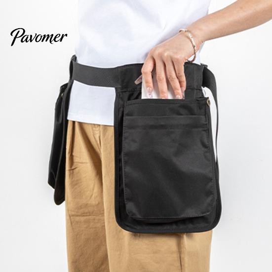 Adjustable Belt Bag Multi-function Waist Apron for Outdoor, Large Capacity Multi-Pocket Waistband Pouch, Fanny Pack Women and Men Athletic Pouch
