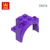 37 Stück/Los 18974 Bogen Abgerundeter Fahrzeugblock Moc Farbige Zubehörteile Kompatibel mit Stein DIY Kinderspielzeug Montageteile
