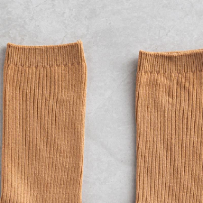 Monfoot Women S Ribbed Long Neck SockS Orange