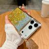 Rhinestone Lens Glitter Gradient Case for iPhone 17 Pro Max - Drop-proof, Electroplated Soft Protective Cover.