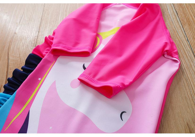 Kinder Cartoon Pony Einteiler Badeanzug - Süße Strand- & Poolkleidung für Kinder