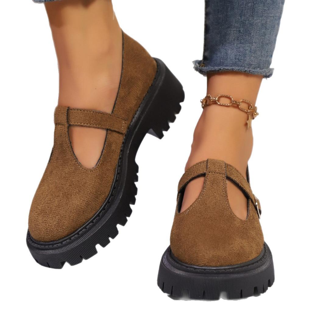 22 krásných nových retro bot na platformě, velká velikost, malé kožené boty, semiš, britský styl