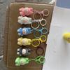 Macaron Color Gentle and Cute Flocking Three-dimensional Doll Backpack Pendant Keychain Card Book
