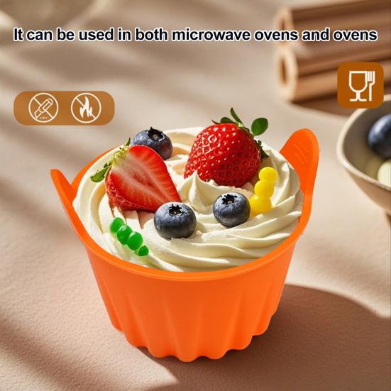 Yousheng Silicone Baking Muffin Cups Food-Grade Non-Stick Cupcakes Liners for Muffins Candies Reusable Cake Cups Holders for Parties