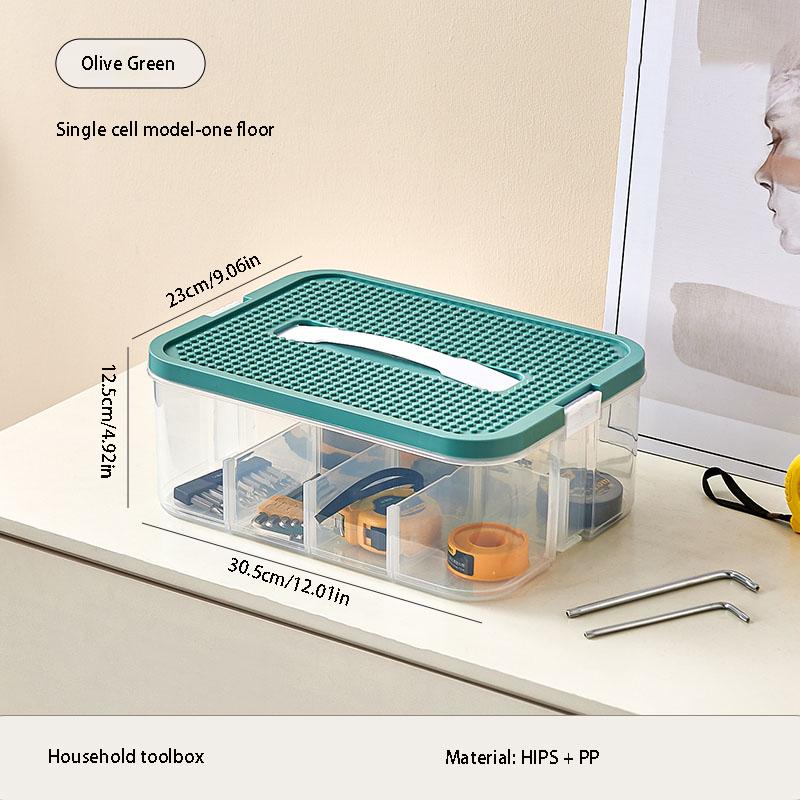 

Tool storage box, large-capacity hardware parts storage box, designed for organizing and sorting tools and parts