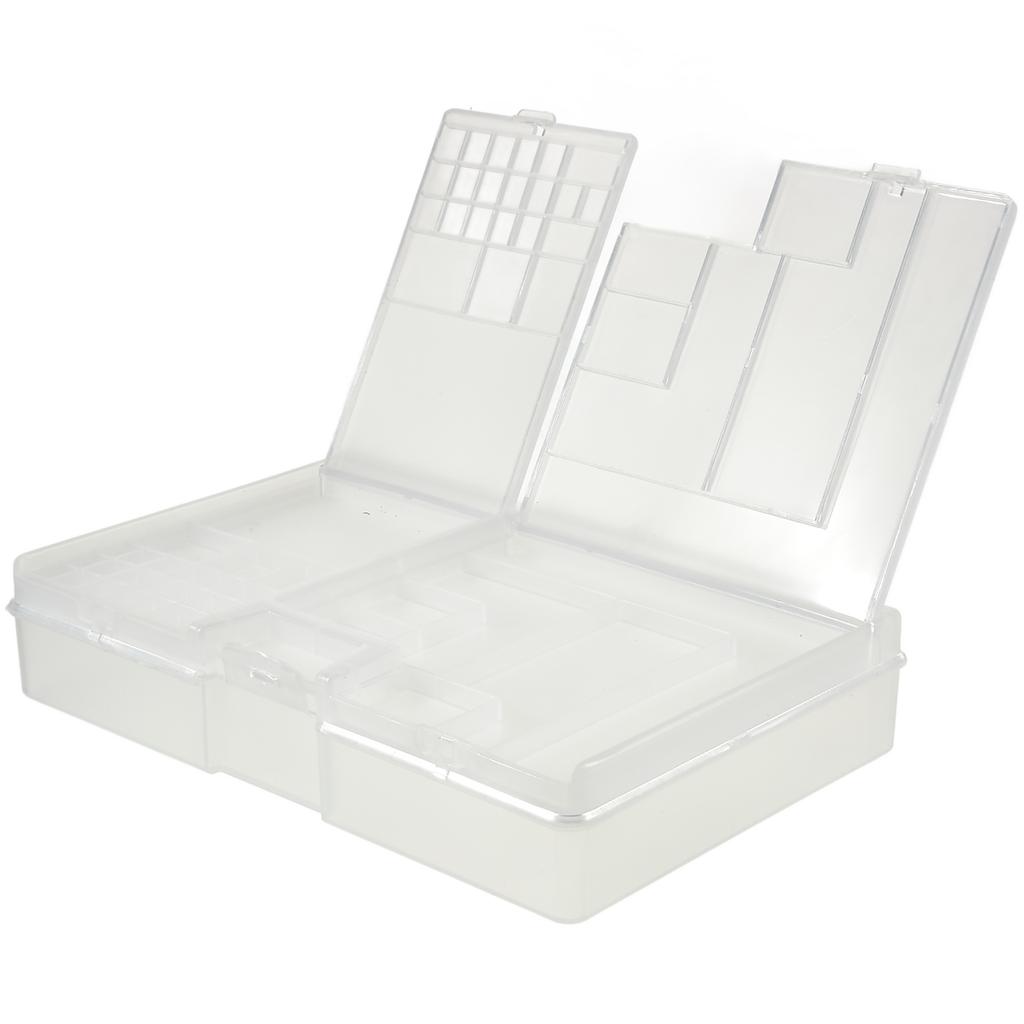 BEST BST-W203 Multi-function Storage Box for Mobile Phone Opening Tools Repair IC Motherboard Screw Parts Double-layer Storage Case