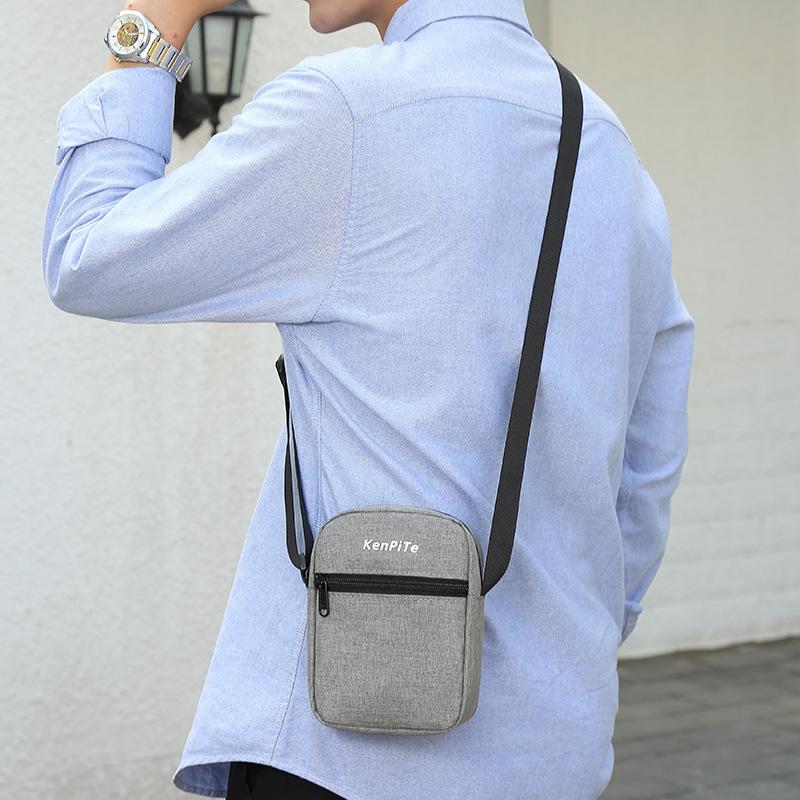 Korean version of canvas messenger bag student casual simple shoulder diagonal cross mobile phone bag