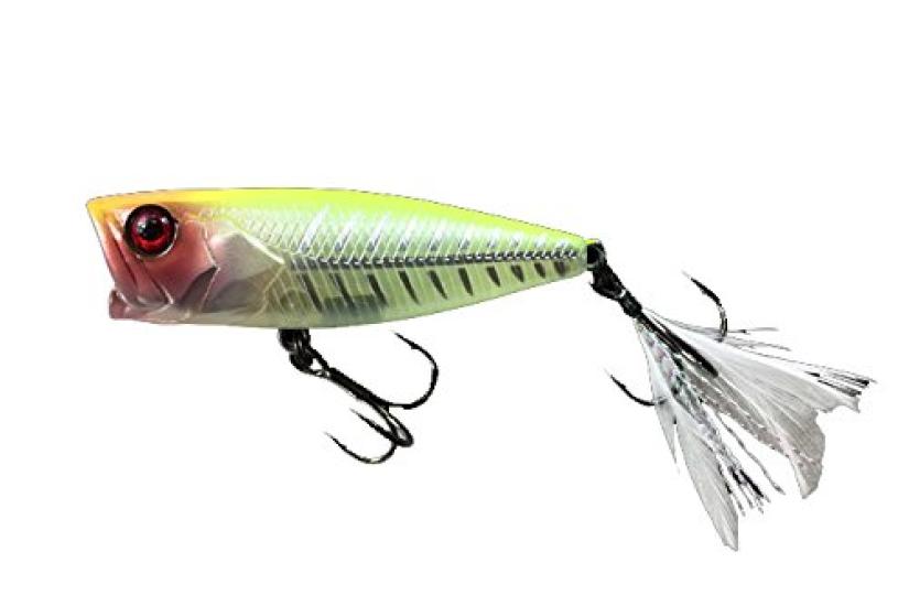 JACKALL Popper Grande Hiramura Custom 65mm 9g Chart Back Silhouette Pearl SK-POP
