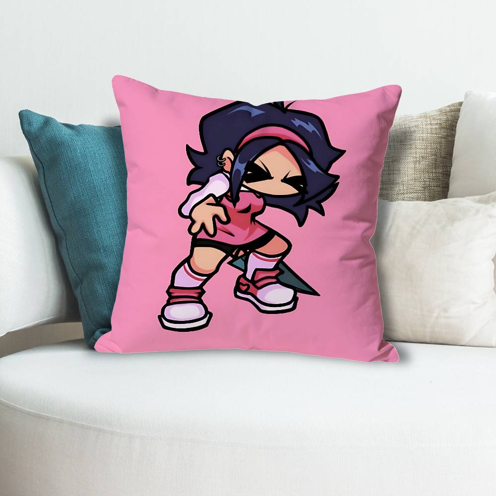 FFriday Night FFunkin Anime Celebrity Merchandise AllMatch Printed Pillow Case Sofa Car Office Room Decoration Protector