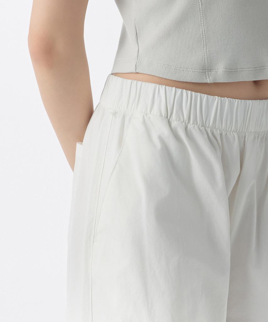 MUSINSA STANDARD WOMAN Women'S Wrap Skirt Parachute Pants [White]