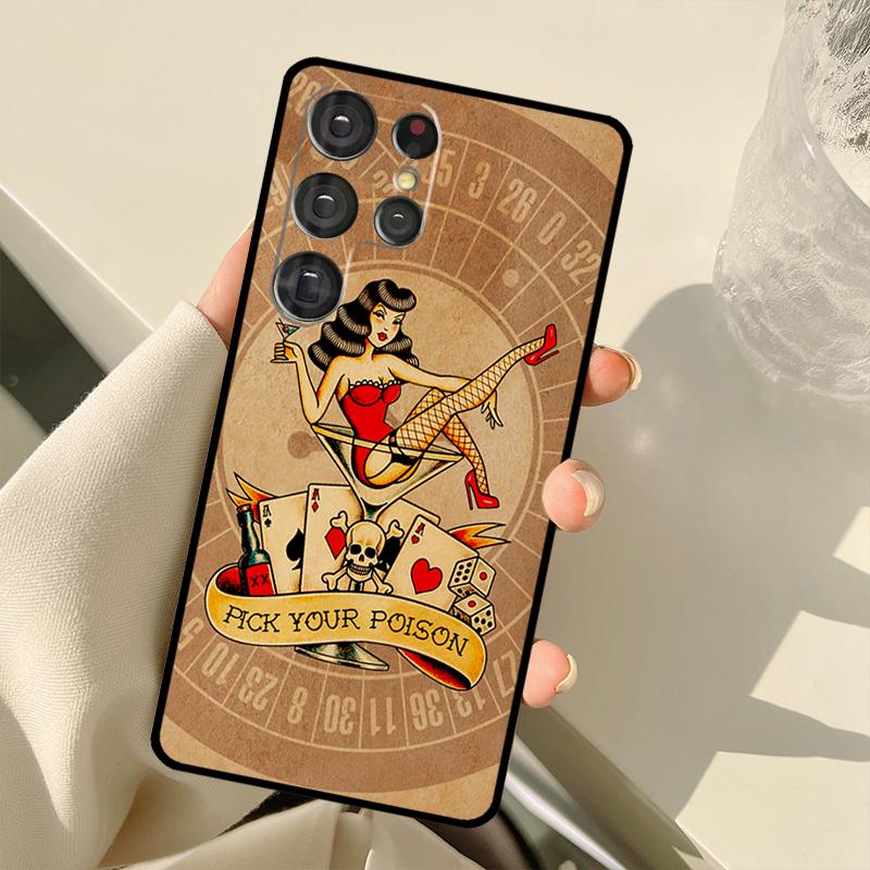 

Sailor Retro Art Case For Samsung Galaxy S25 S24 S23 S22 S21 S20 Ultra S9 S10 Plus S21 FE S24 FE Back Cover Galaxy S21