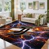 Juventus FC Design Crystal Velvet Rug Soft Decorative Mat for Bedroom Entrance