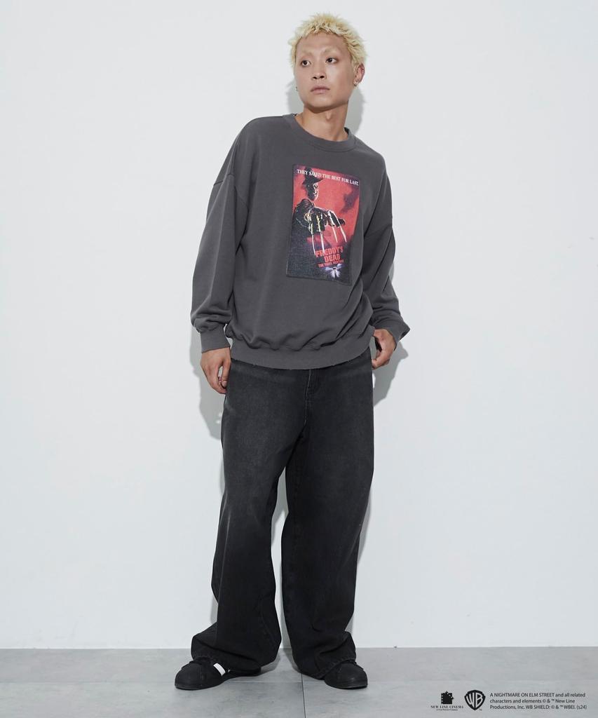 WEGO A Nightmare On Elm Street Pullover Custom Loose Big Street Size Sumikuro Sweatshirt, Unisex, Order, Fit, Size, Style, Gift, Present, Fall/Winter,