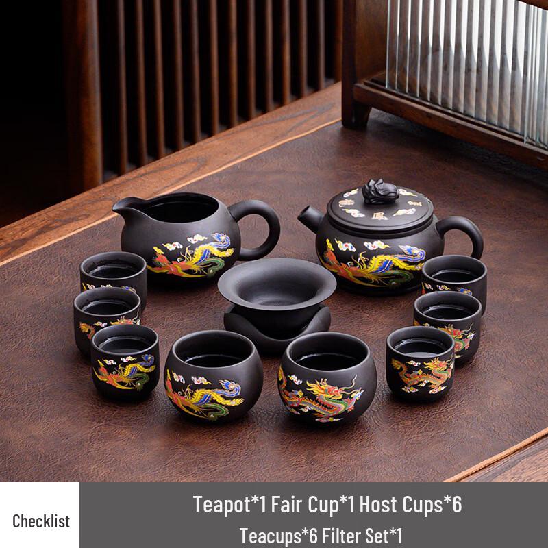 Heat-Sensitive Color-Changing Tea Set