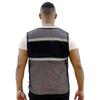 Black With Reflective Strips Mesh Vest  Construction Traffic Railway Metro Workers