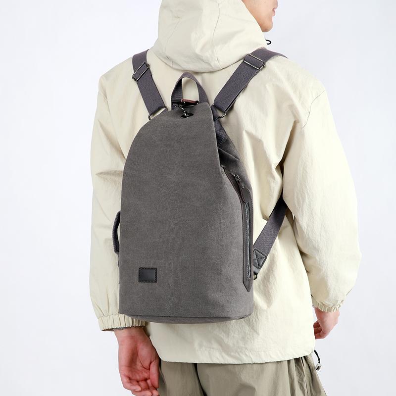 Backpack Men's Commuter Backpack Women's Large Capacity Retro Schoolbag