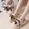 New hole shoes women's indoor and outdoor stepping on shit feeling comfortable and breathable eva slippers thick-soled slippers wholesale