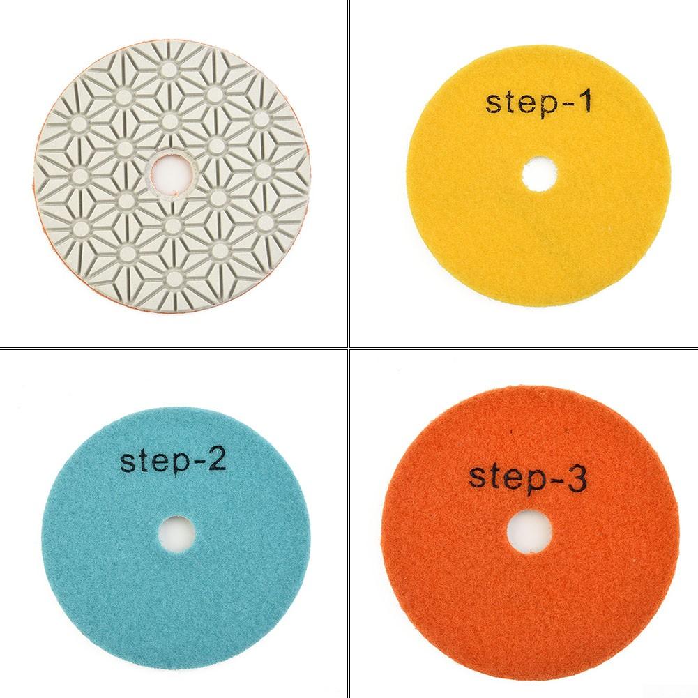 Reliable Polishing Pad Dry/wet 100mm 3 Step Polishing Pads