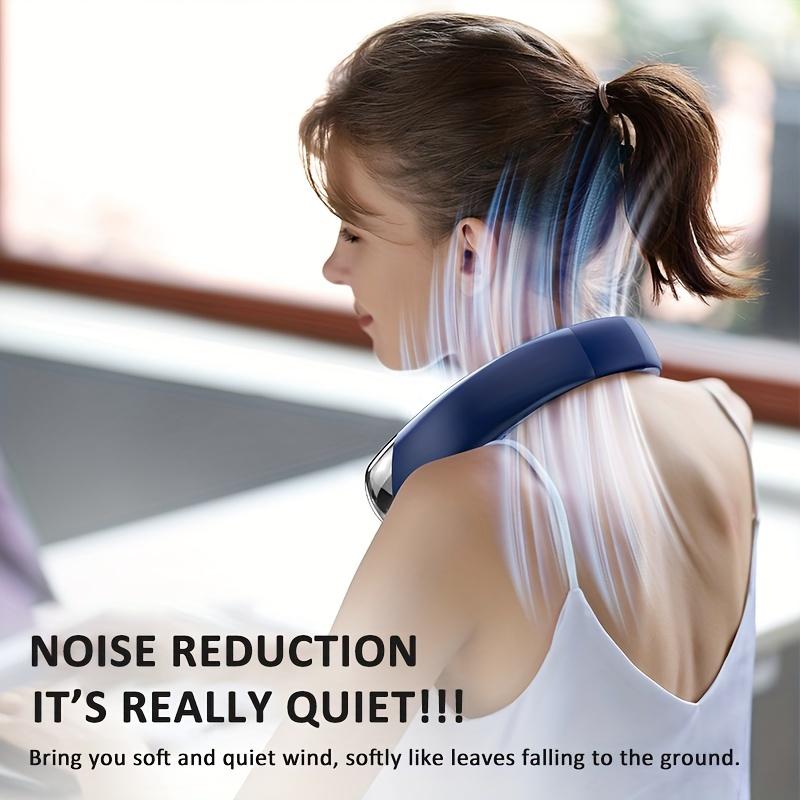 1PC Wearable Neck Fan, Portable Air Conditioner with LED Display Screen, 360° Surrounding Wind, 2400mAh, 5 Gears, Low Noise