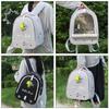 Portable Bird Carrier Bag Birdcage Parrot Pigeon Large Opening Backpack with Feeding Cups for Parakeet Cockatiel Lovebirds