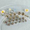 10pz Perline Distanziatrici Argento Vintage a Forma di Cuore e Fiore per Gioielli Fai da Te