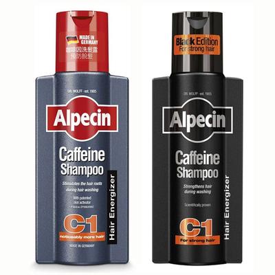 Alpecin C1 Caffeine Shampoo 250ml + Black Strength Edition 250ml, 1 Set