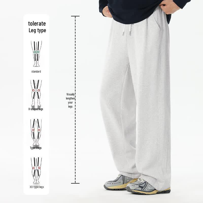 MINISO Men's Japanese Style Straight-Leg Cotton Casual Pants