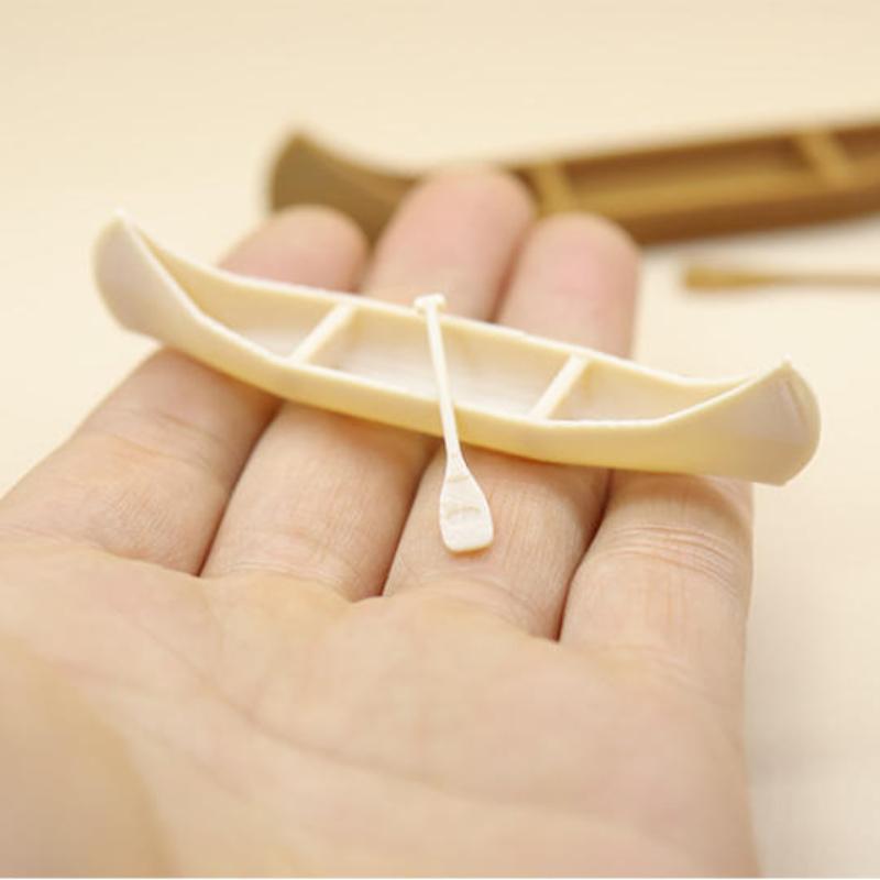 Miniature Sailing Boat 1 Set Canoe Ornament Perfect for Elegant Dollhouse Decor Display