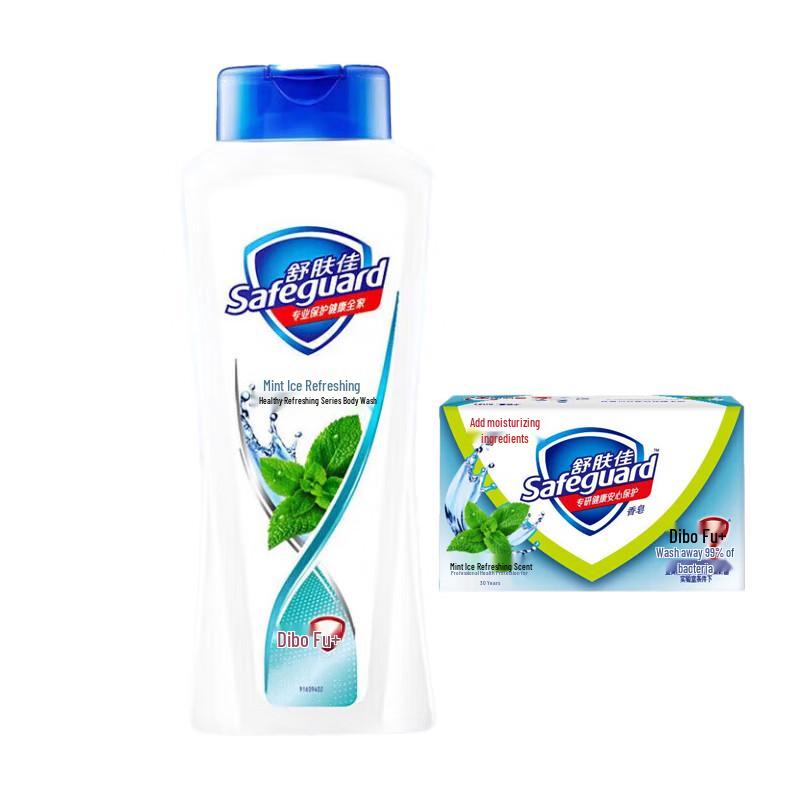 

Safeguard Mint Refreshing Shower Gel & Soap Set