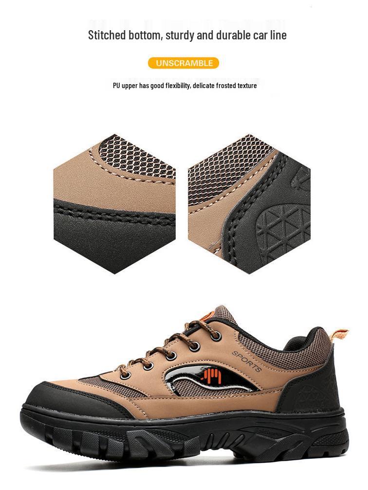 Marken Herren Herbst/Winter Sneaker - Mittelalterlicher Papa Walking- & Wanderschuhe, Schwarz