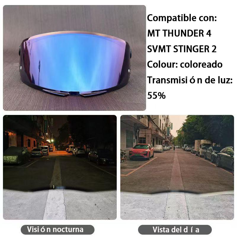 Helmet Visor for MT THUNDER 4 SV STINGER 2 Motorcycle helmet accessories Helmet replacement lenses Windproof and UV-proof