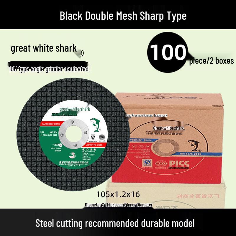 Great White Shark 100mm Stainless Steel Angle Grinder Cutting & Grinding Blade - Sharp & Durable