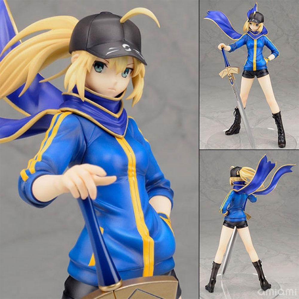 22CM  Altria Pendragon Figure Anime Fate Stay Night Cute Cool Stand Desktop Doll Model Toy Gift Collection Ornaments PVC