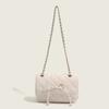 2026 New Bow Magnetic Buckle Flip Women's Bag Shoulder Messenger Bag Niche Diamond Chain Commuter Bag
