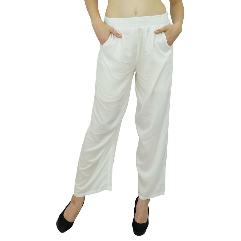 Bimba Women Long Pajama With Pockets Modal Cotton Night Pyjama Sleepwear