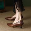 Retro With Medium Heels Women's Shoes Office Pointed Toe Ladies Pumps Quick Delivery Popular Chic and Elegant Spring Shoe Sale