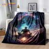 3D Yoga Zen Naturalize Meditation Rainbow 7 Chakra Blanket,Flannel Throw Blanket for Home Bedroom Bed Sofa Picnic Office Hiking