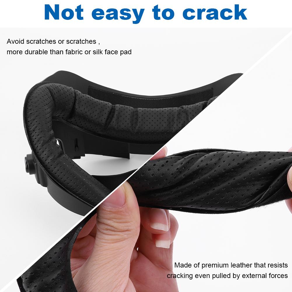 6 in 1 Face Facial Interface PU & Ice Silk Foam Face Cushion Anti-Leakage Nose Pad Lens Protector Lens Cloth for Oculus Quest 3