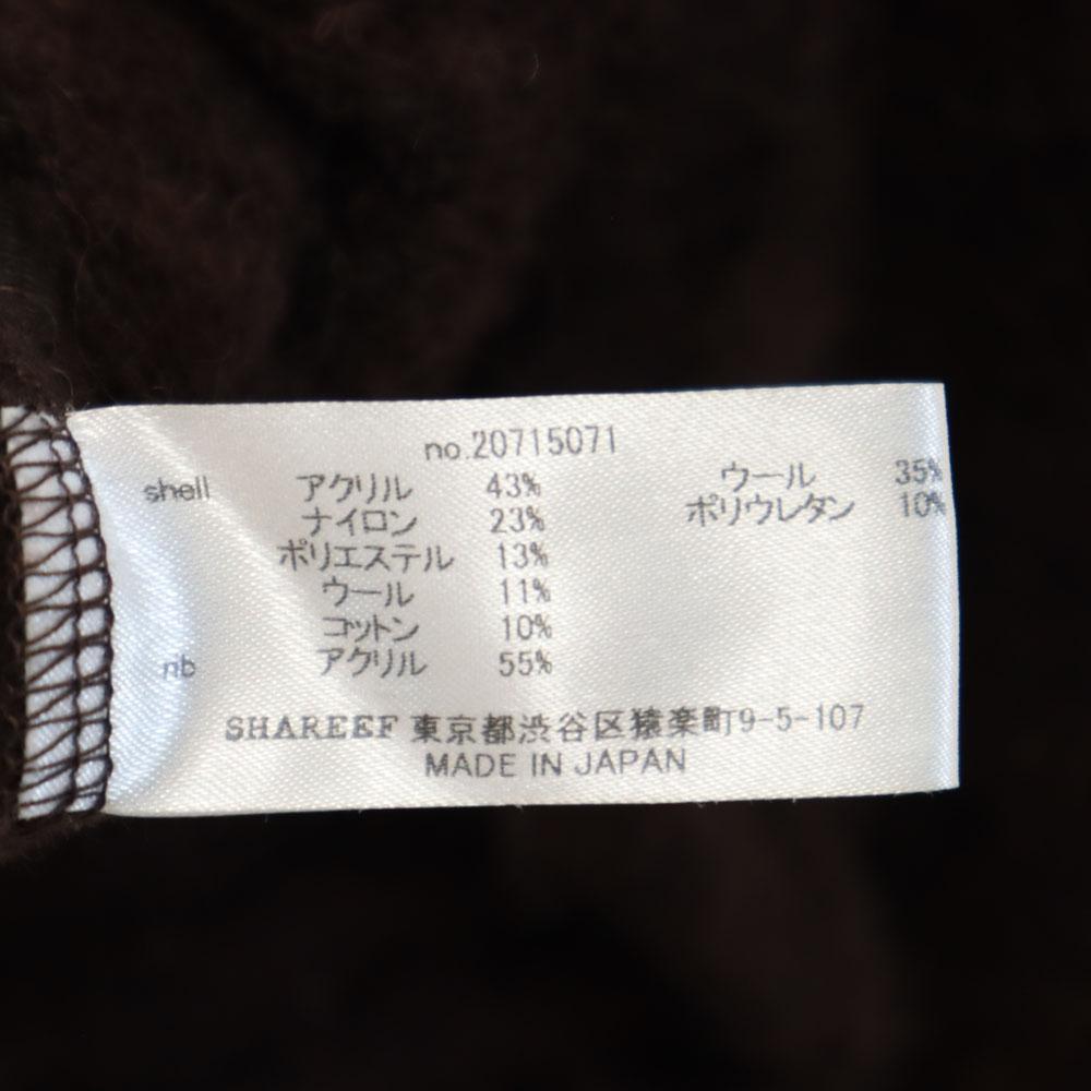 SHAREEF Made In Japan Long Sleeve Mock Neck Sweater 1 Two-tone Color Women Used