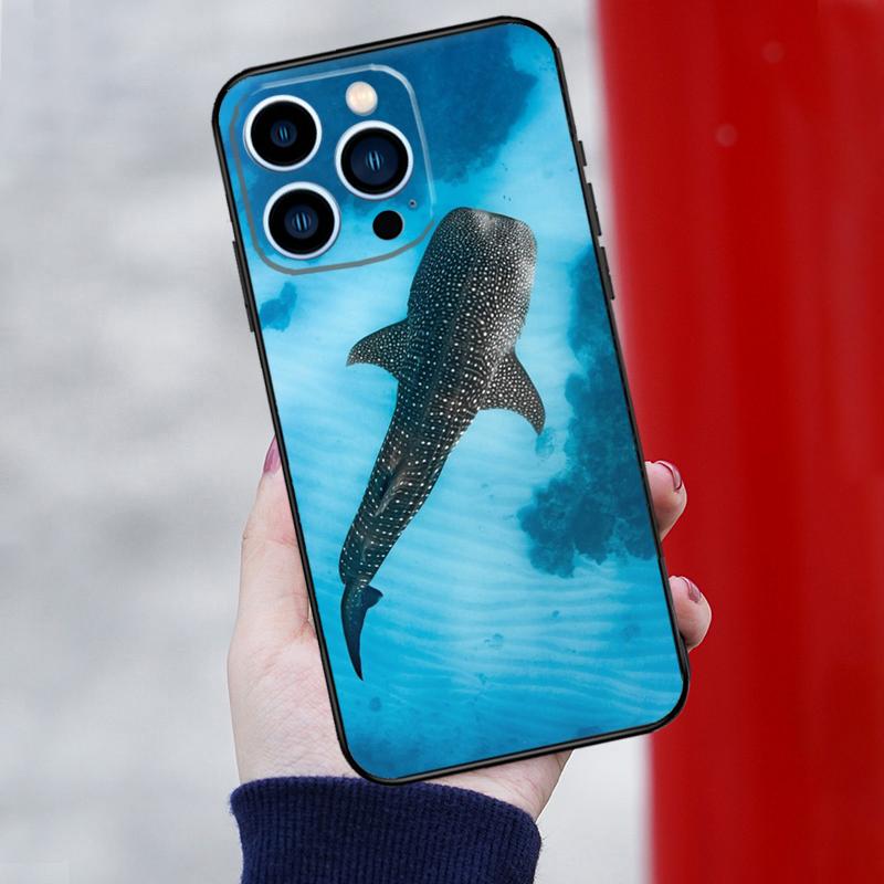Whale Sharks Fish Phone Case For iPhone 16 Pro Max 12 13 Mini 11 14 15 Pro Max XR 15 16 Plus 16e Cover Shell
