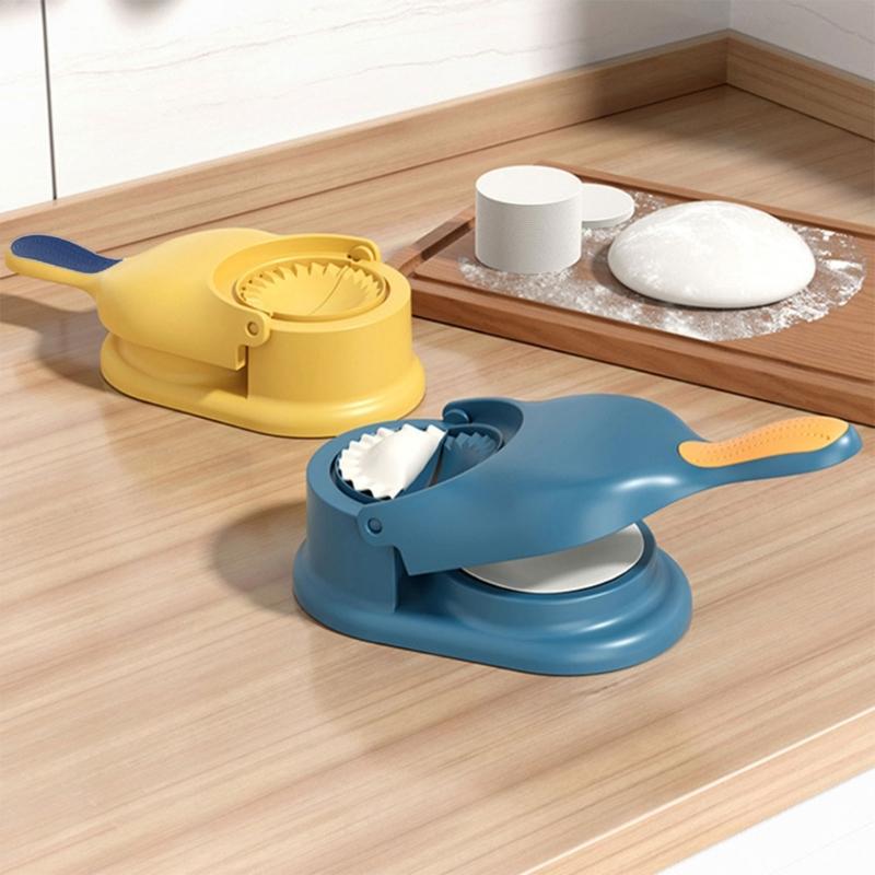 Portable Manual Dumpling Press Molds 2 In 1 Dumpling Maker Ravioli Maker Press Dumpling Making Tool for Dumpling Wrapper