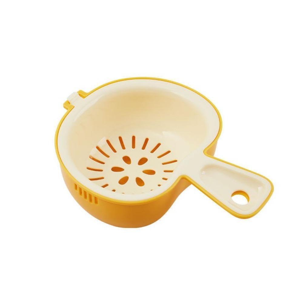 Thick Wall Fruit Washing Basket Food Grade Vegetable Storage Basket Vegetable Washing жёлтый