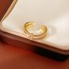 A Niche Sophisticated Knotted Double-layered Open-style Ring
