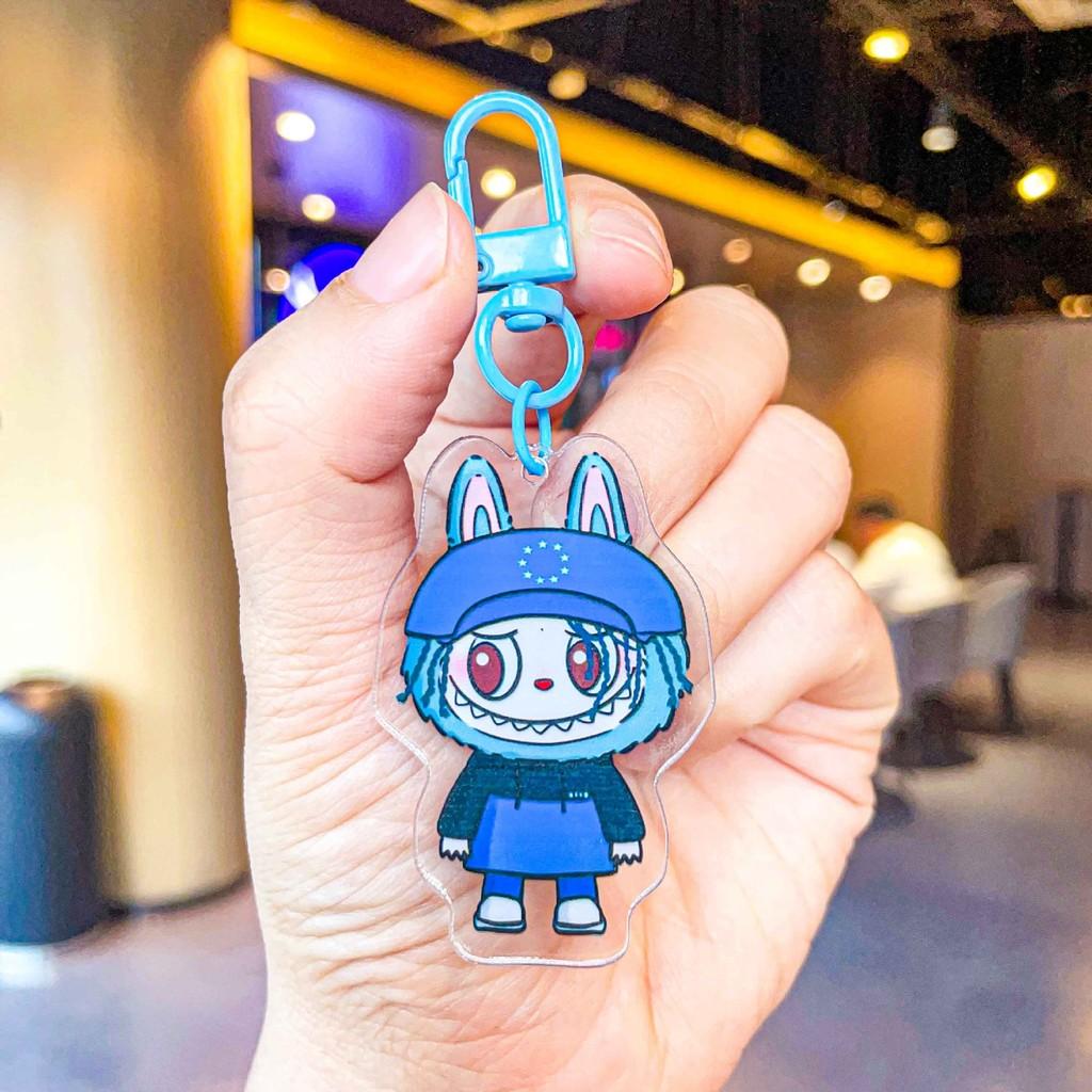 Adorable Labubu Acrylic Keychain Cute Cartoon Sheep Design Perfect Gift Accessory