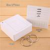 DIY Portable Flashcards: Blank Cards with Ring for Handwritten Memorization